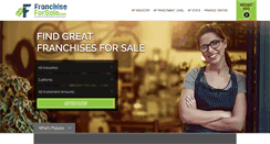 Desktop Screenshot of franchiseforsale.com