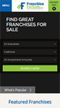 Mobile Screenshot of franchiseforsale.com