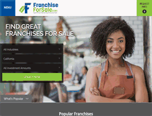 Tablet Screenshot of franchiseforsale.com